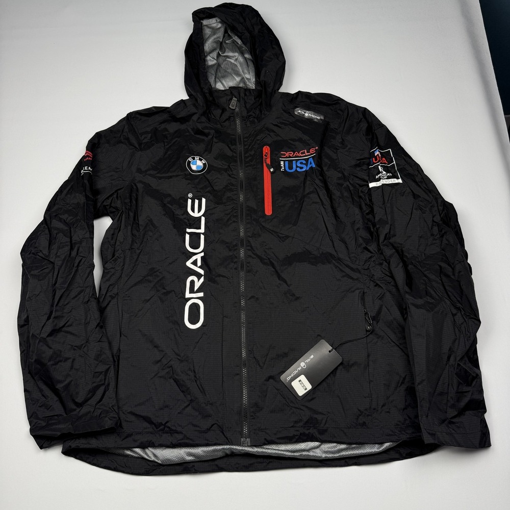 Oracle Team USA Jacket Men's 2XL Black Sailing Sail Racing Hooded Americas Cup